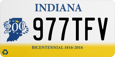 IN license plate 977TFV