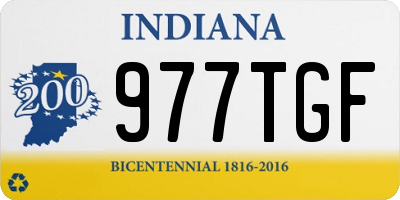 IN license plate 977TGF
