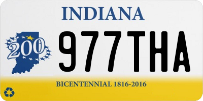 IN license plate 977THA