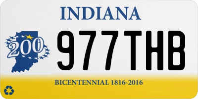 IN license plate 977THB
