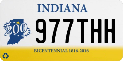 IN license plate 977THH