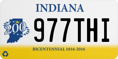 IN license plate 977THI