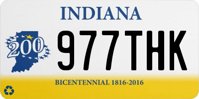 IN license plate 977THK