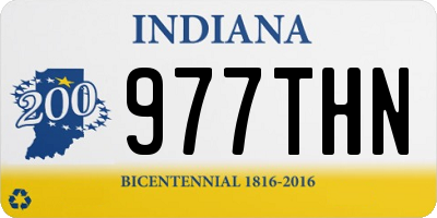 IN license plate 977THN