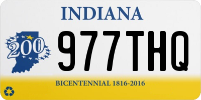 IN license plate 977THQ