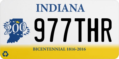 IN license plate 977THR