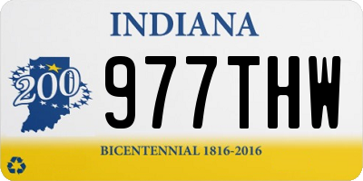 IN license plate 977THW