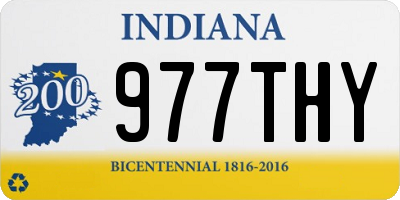 IN license plate 977THY