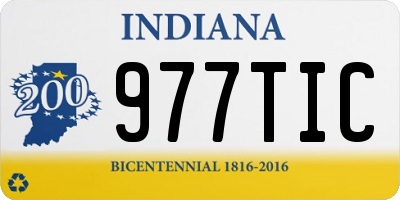 IN license plate 977TIC