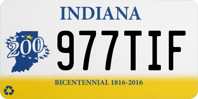 IN license plate 977TIF