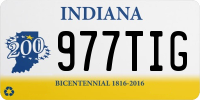 IN license plate 977TIG