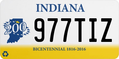 IN license plate 977TIZ