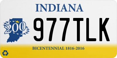 IN license plate 977TLK