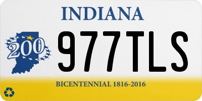 IN license plate 977TLS