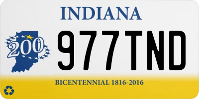 IN license plate 977TND