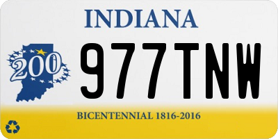 IN license plate 977TNW