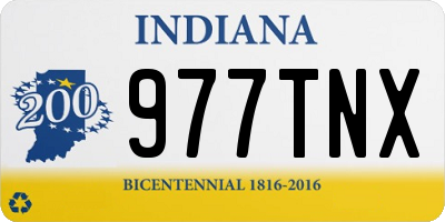 IN license plate 977TNX