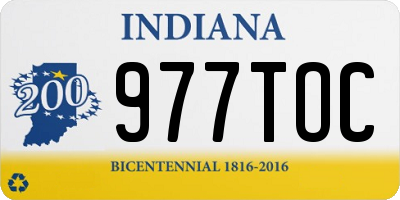 IN license plate 977TOC