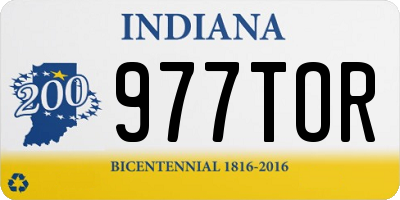 IN license plate 977TOR