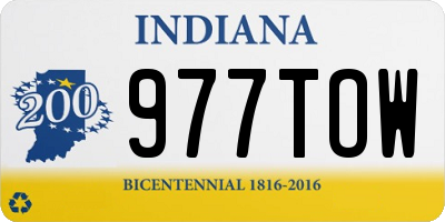 IN license plate 977TOW
