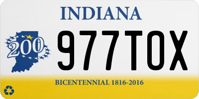 IN license plate 977TOX