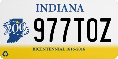 IN license plate 977TOZ