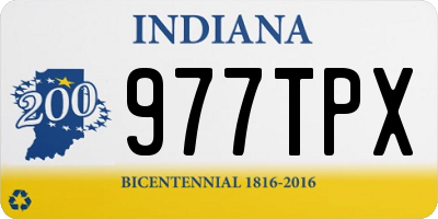 IN license plate 977TPX