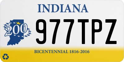 IN license plate 977TPZ