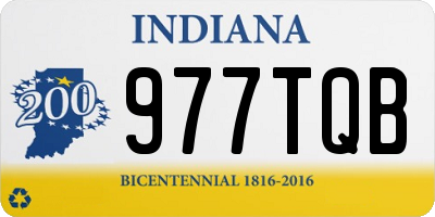 IN license plate 977TQB