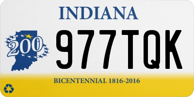 IN license plate 977TQK