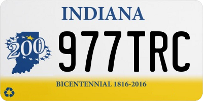 IN license plate 977TRC