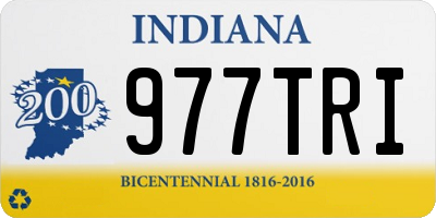 IN license plate 977TRI