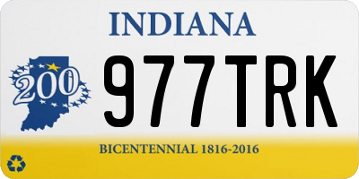 IN license plate 977TRK
