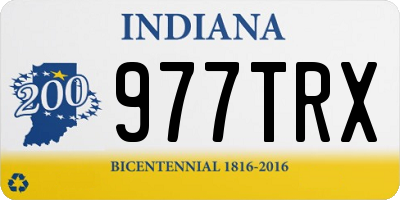 IN license plate 977TRX