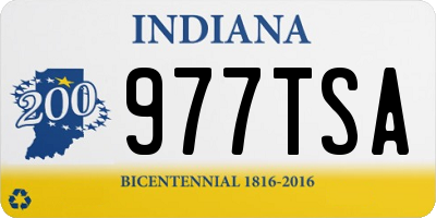 IN license plate 977TSA