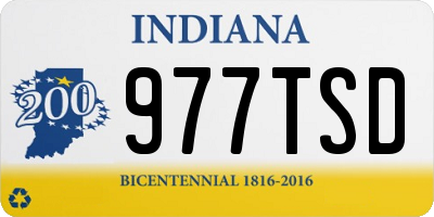 IN license plate 977TSD