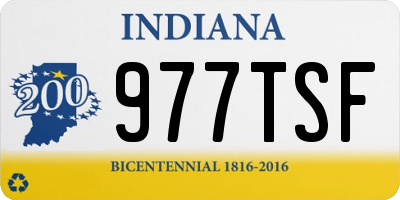 IN license plate 977TSF