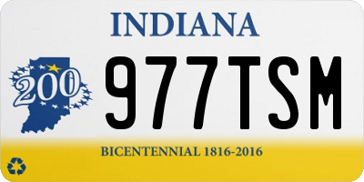 IN license plate 977TSM