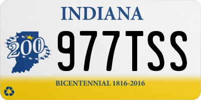 IN license plate 977TSS
