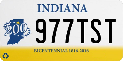 IN license plate 977TST