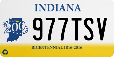 IN license plate 977TSV