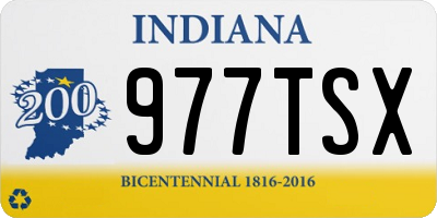 IN license plate 977TSX