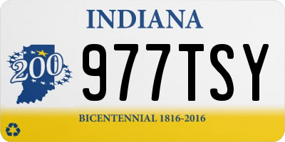 IN license plate 977TSY