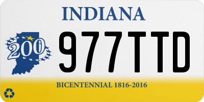 IN license plate 977TTD