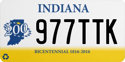 IN license plate 977TTK