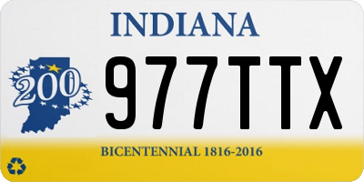 IN license plate 977TTX