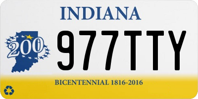 IN license plate 977TTY