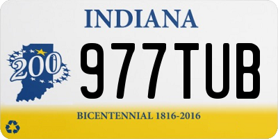 IN license plate 977TUB