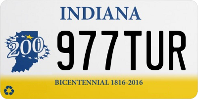 IN license plate 977TUR