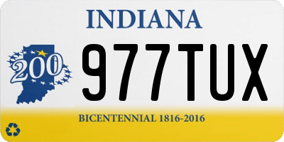 IN license plate 977TUX